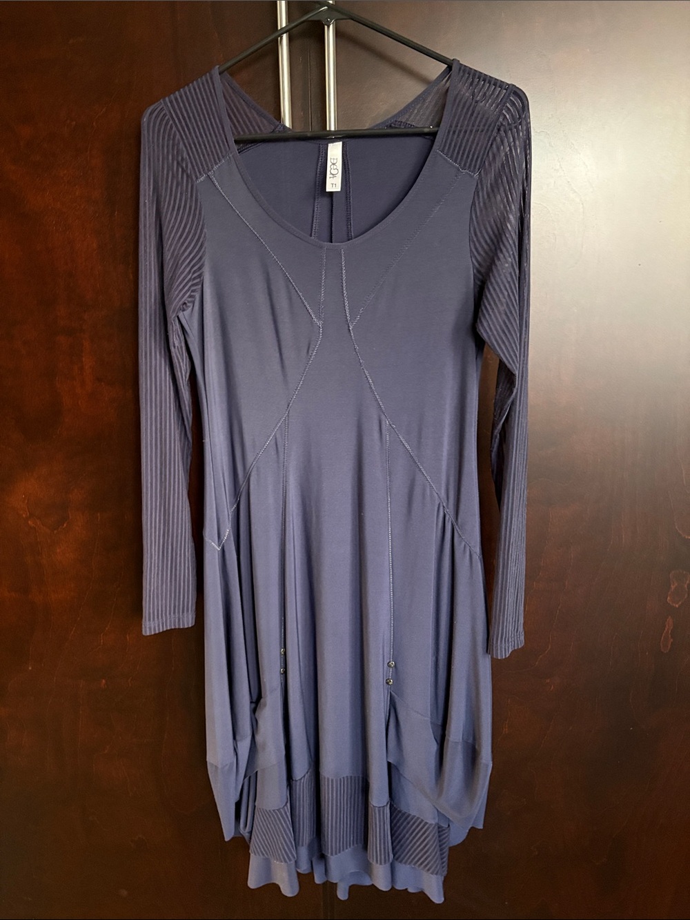 Deca Paris Dark Navy Sporty Ania Dress Women’s Sz T1 / S/ 4